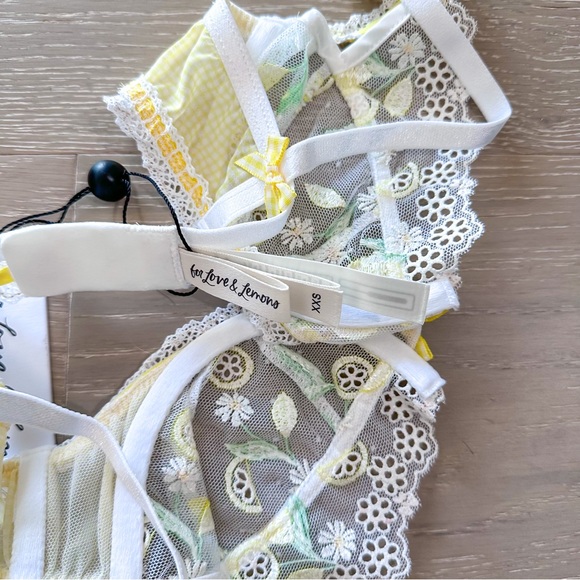 NWT For Love & Lemons Daisy Bra XXS Cottagecore Coquette Whimsical Festival - Picture 7 of 7